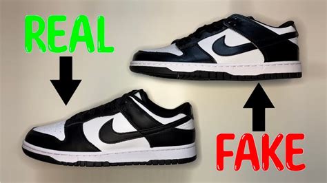 nike dunk low black white fake vs real|Nike DUNK Legit Check: How To Spot FAKE vs REAL.